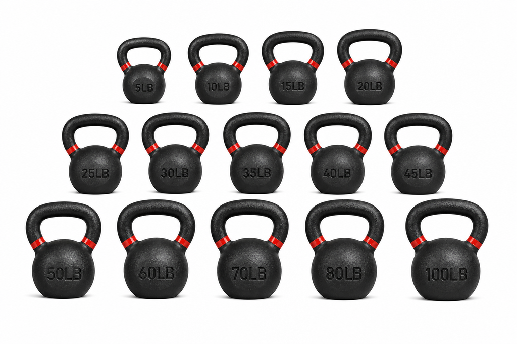 Kettlebells: de 5 lb a 100 lb