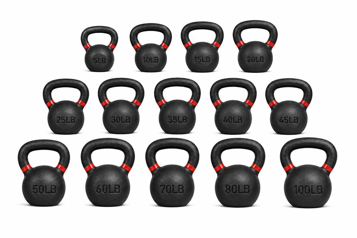 Kettlebells: de 5 lb a 100 lb