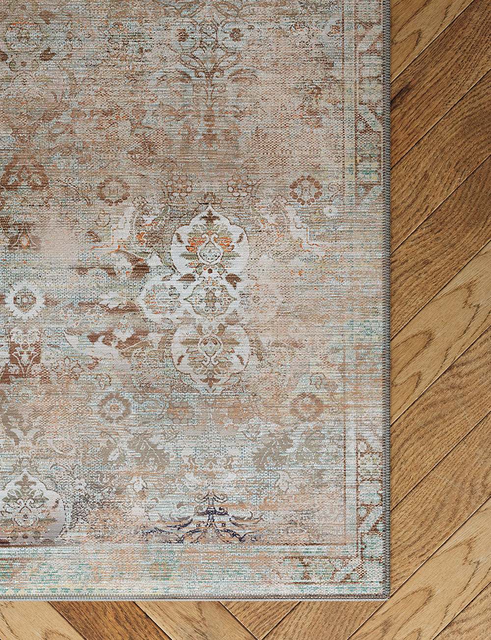Kissara Beige Blue Rug