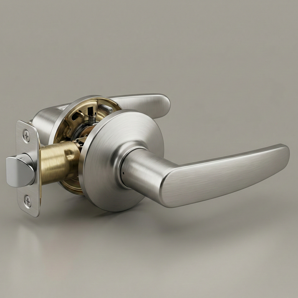 Levier de porte Vellum Hardware AeroCurve – Fonctions à clé, intimité, passage et factice