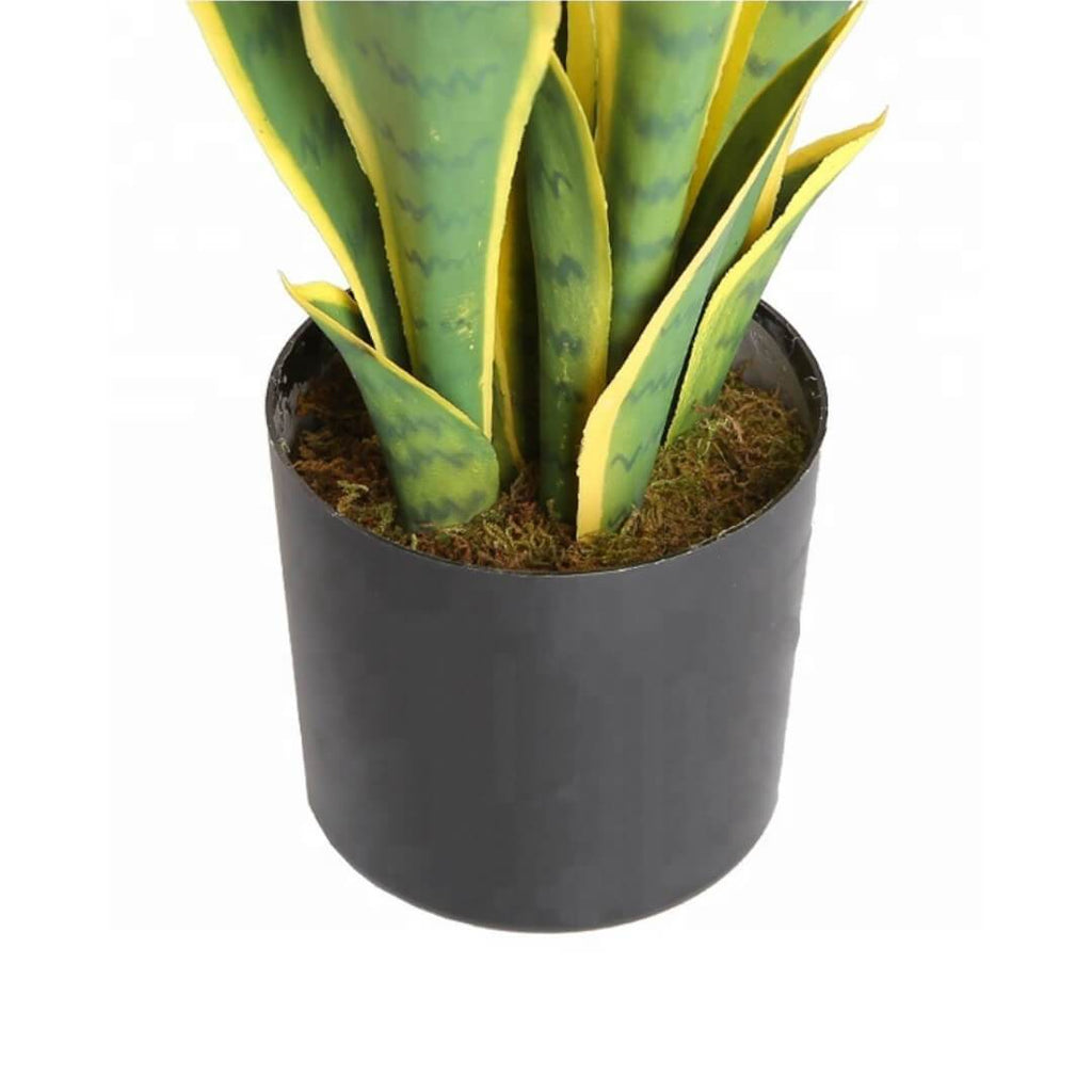 Leti Artificial Snake Sansevieria Potted Plant 21''