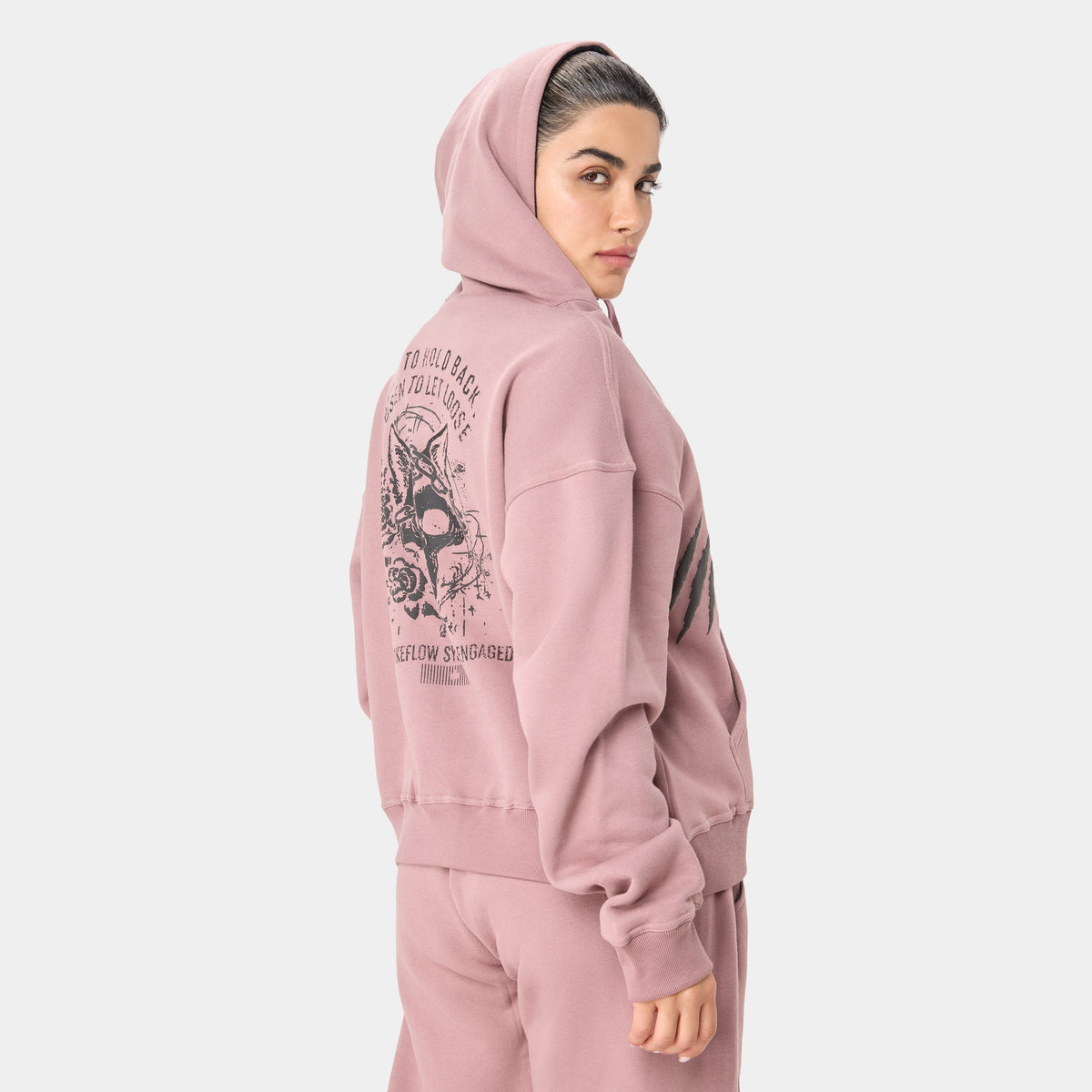 SUDADERA CON CAPUCHA LOCKFEM_05 — STORM ROSE