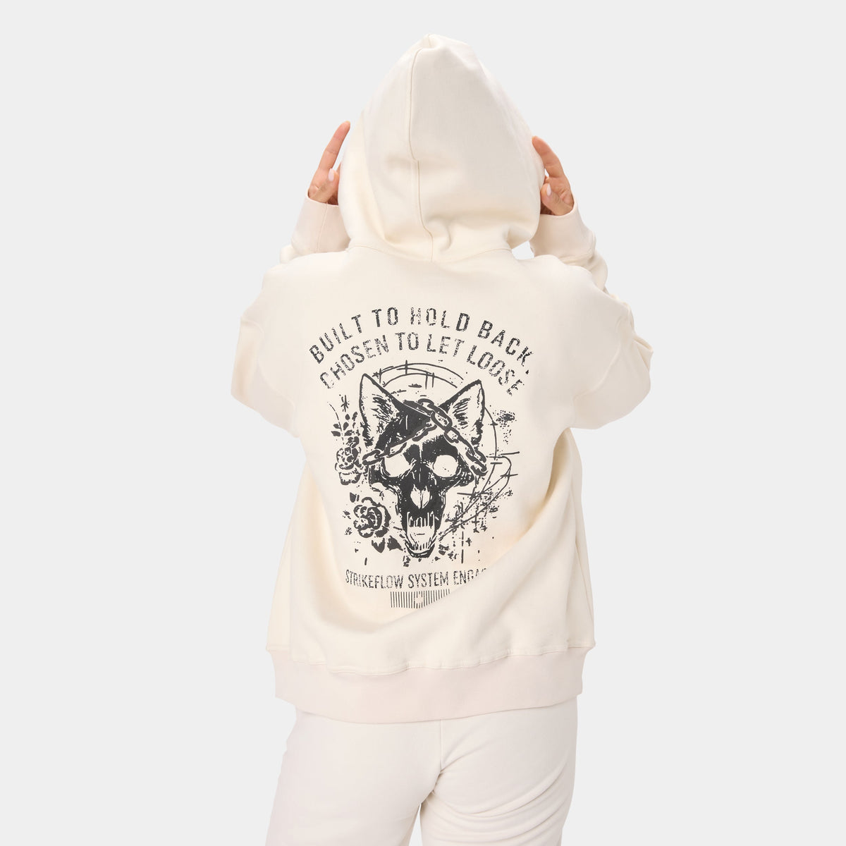 LOCKFEM_05 HOODIE — BEIGE TACTIQUE