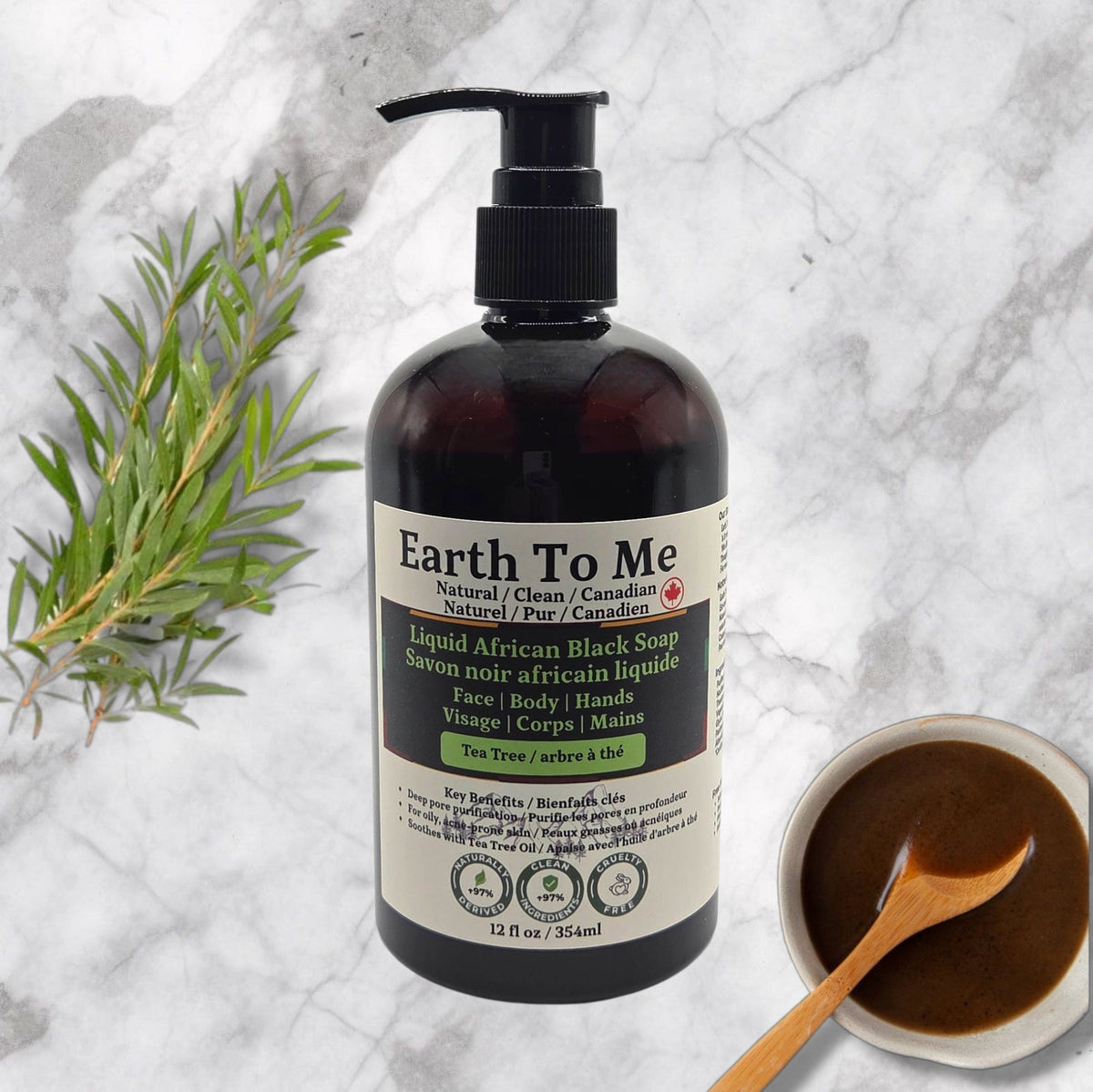 Liquid African Black Soap Tea Tree 12oz