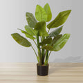 Miki Artificial Spathiphyllum Leaf Potted Plant 3'