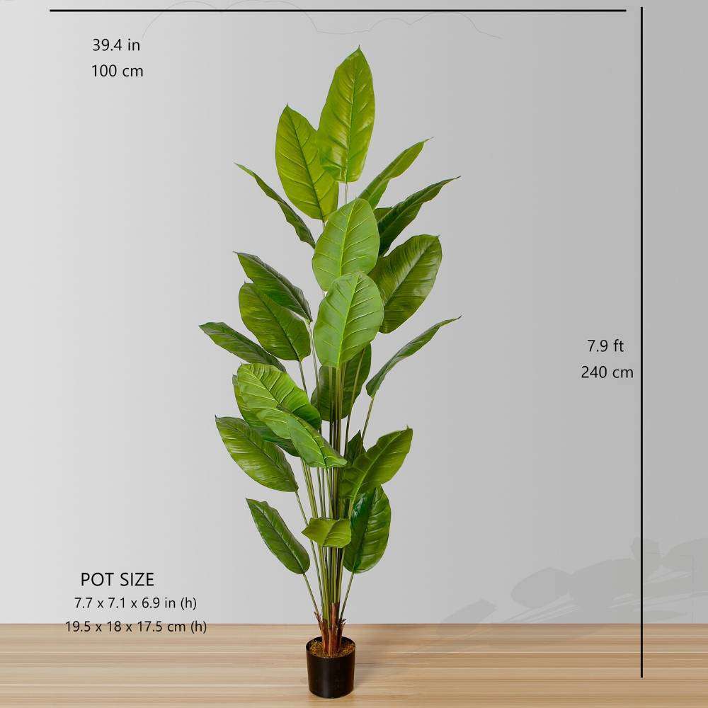Moka Artificial Spathiphyllum Leaf Potted Plant (Multiple Sizes)