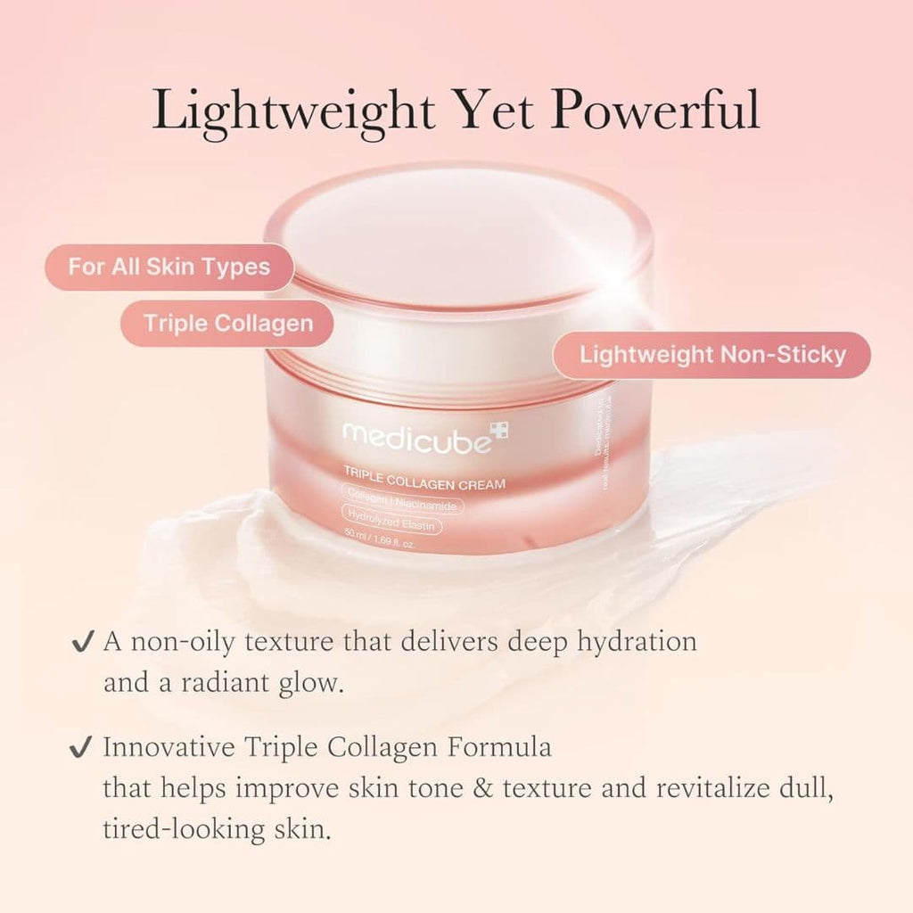 Medicube Triple Collagen Cream Harlequin Chestnut