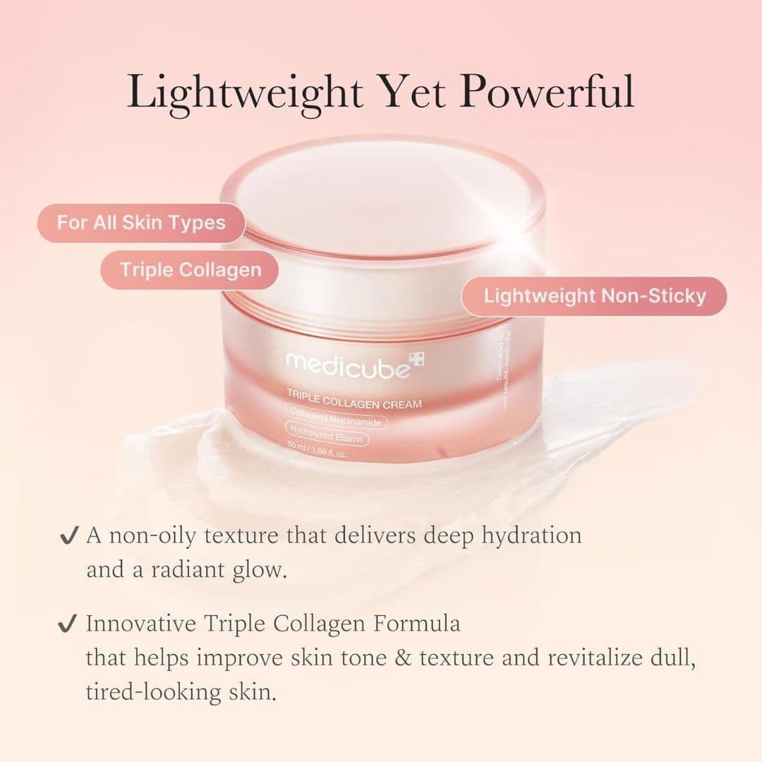 Medicube Triple Collagen Cream Harlequin Chestnut