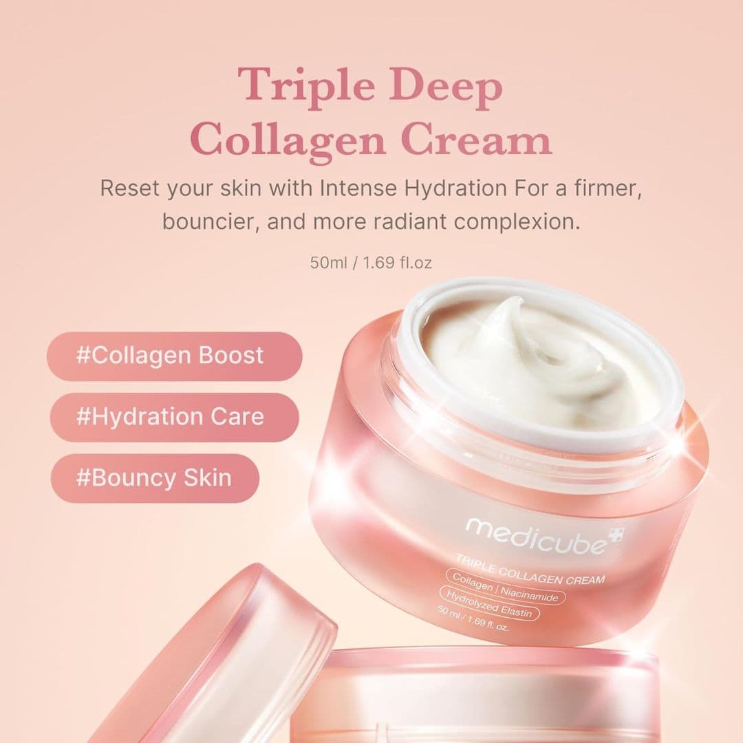 Medicube Triple Collagen Cream Harlequin Chestnut