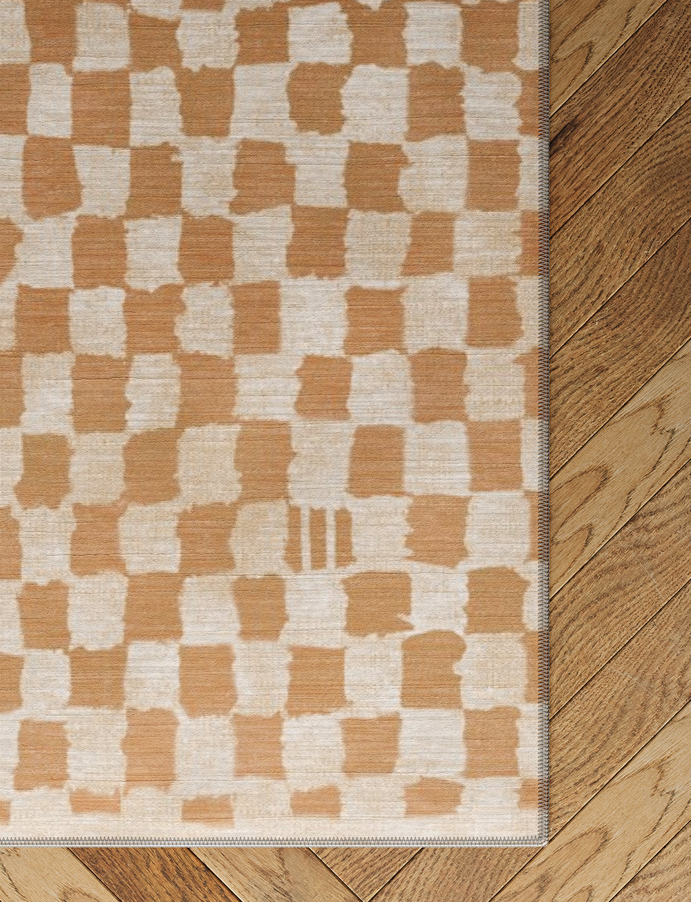 Metro Checkered Natural Rug