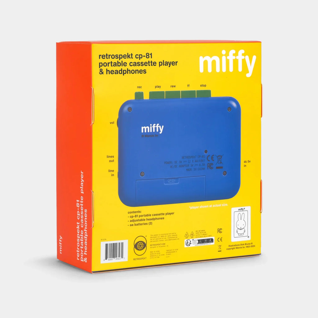 Reproductor de casetes portátil Retrospekt x Miffy Walkman - CP-81