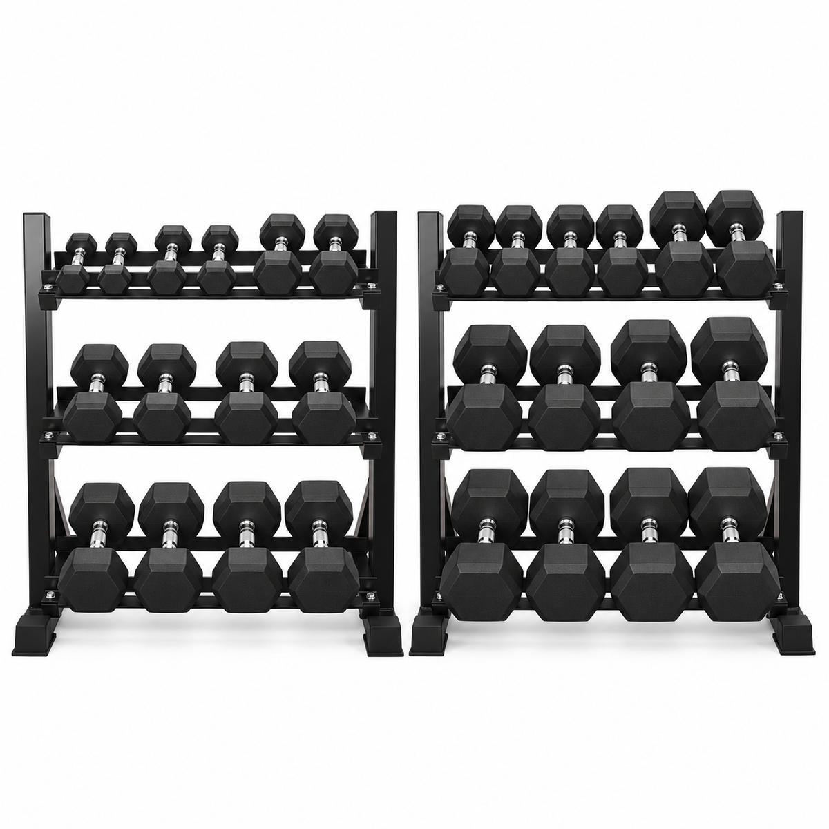 HAJEX Gummi-Hex-Hanteln in Kanada (2,5 bis 150 LB) - Performance-Serie