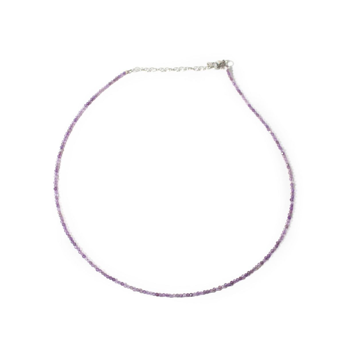 Amethyst-Perlenkette - 2-3 mm