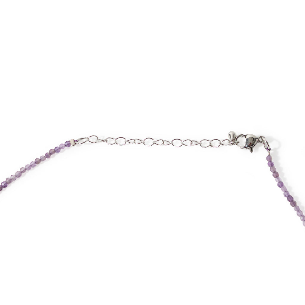 Amethyst-Perlenkette - 2-3 mm