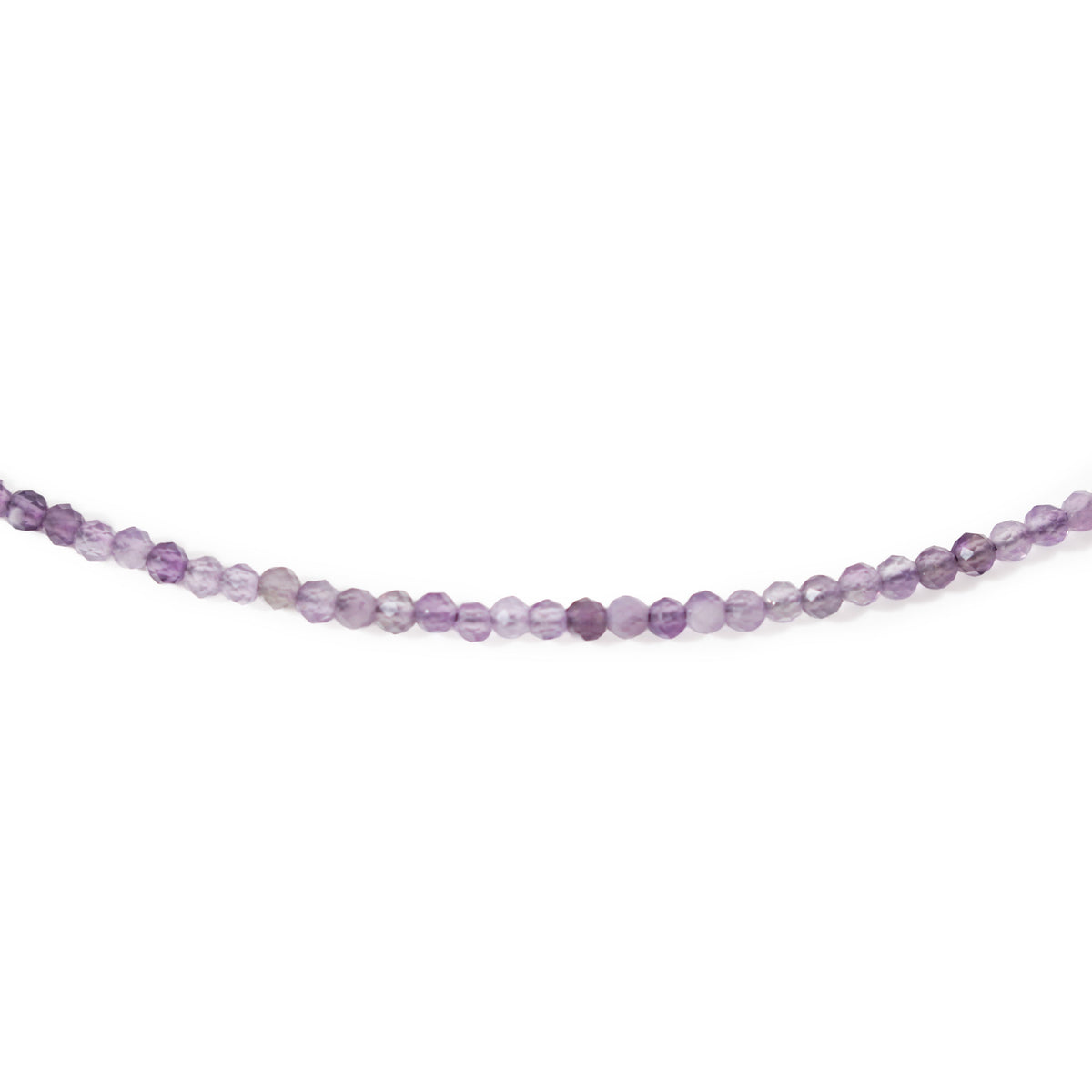 Amethyst-Perlenkette - 2-3 mm