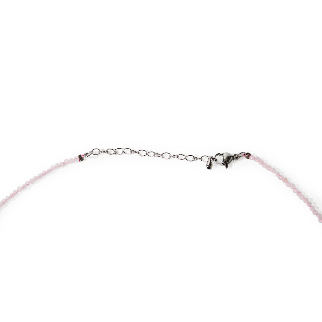 Rose Quartz Bead Necklace - 2-3mm