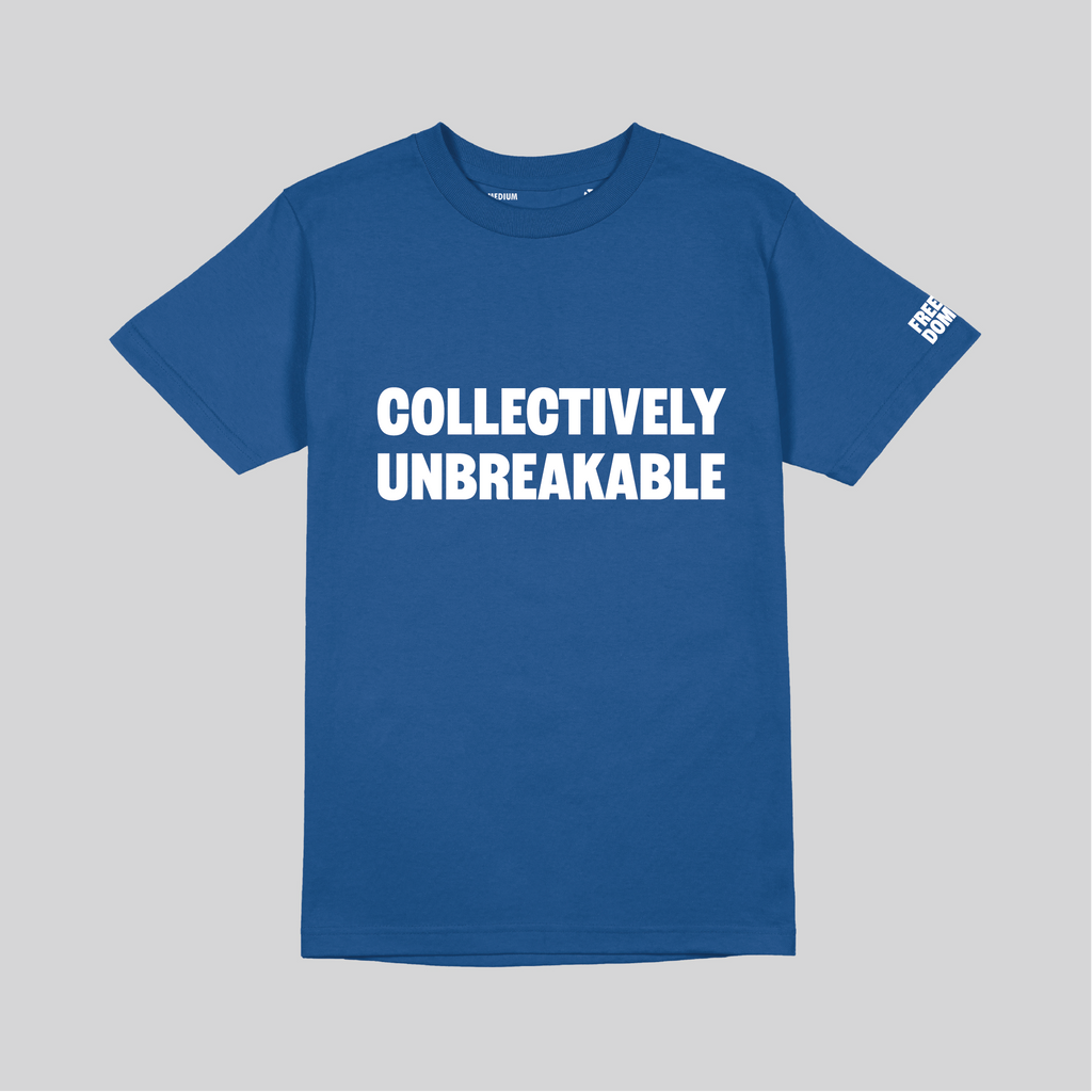 CAMISETA PARA HOMBRE COLLECTIVELY UNBREAKABLE - AZUL