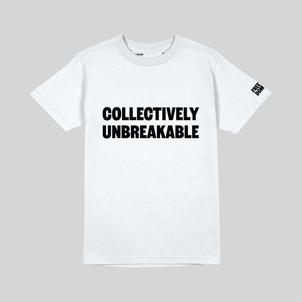 Camiseta de algodón orgánico para hombre Collectively Unbreakable - Blanco