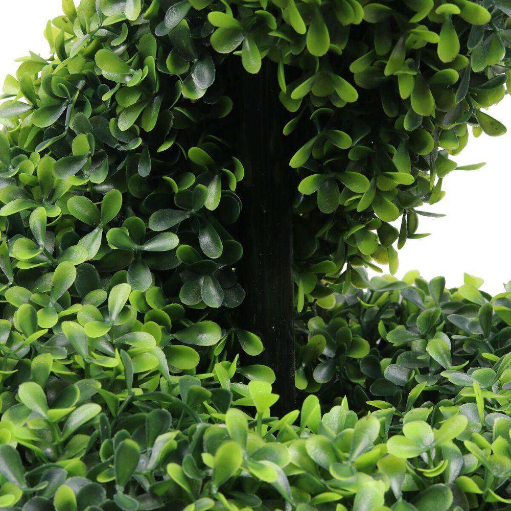 Norwich Faux Potted Spiral Boxwood Topiary Plant 48''