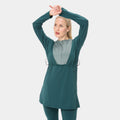 Onyx Flow Top Modest Dress – Alpha Forest Sage