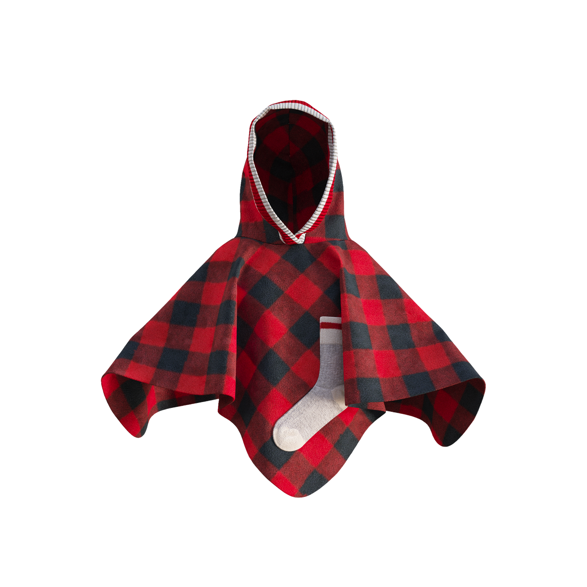 Pook Kids Pookie Poncho Red