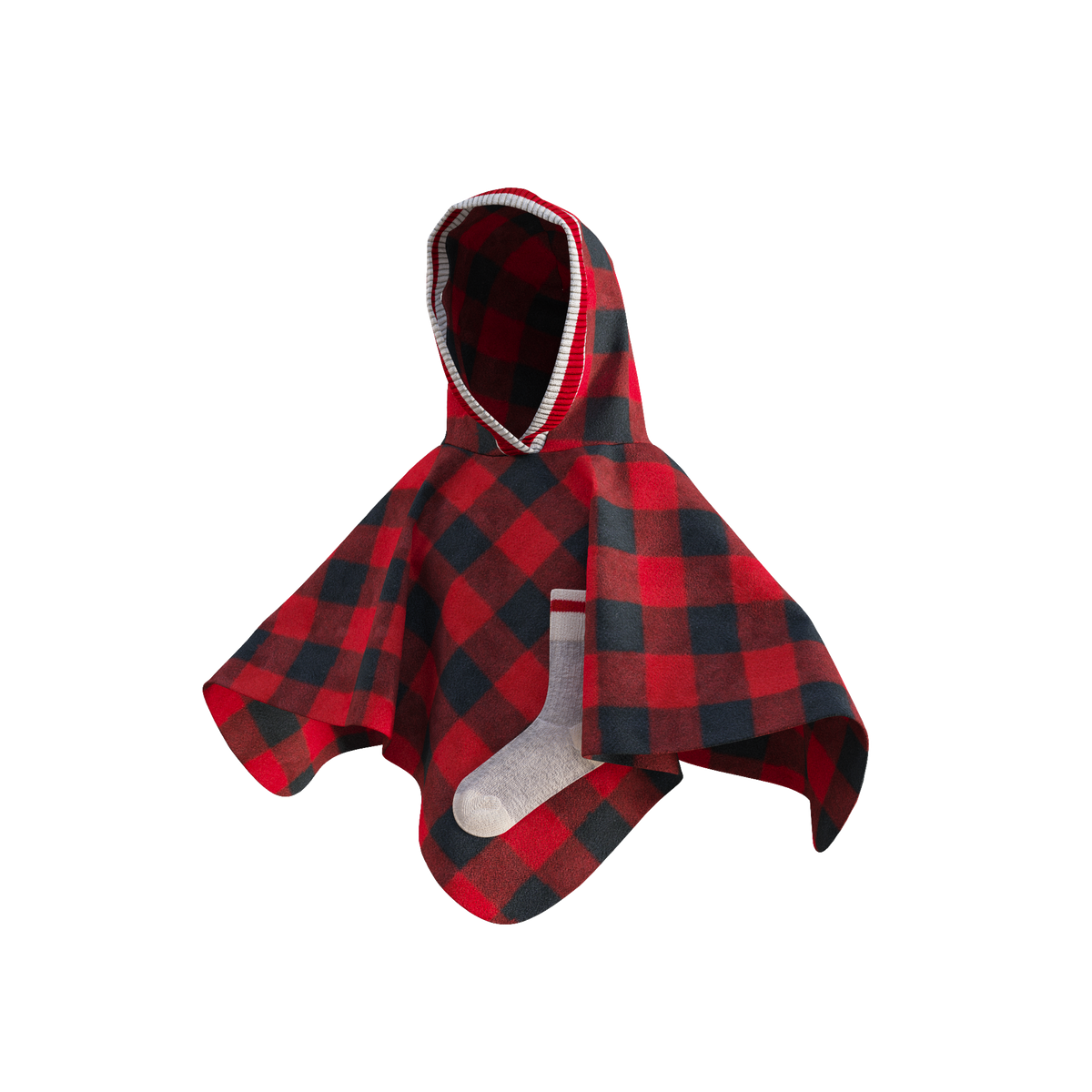 Pook Kids Pookie Poncho Red