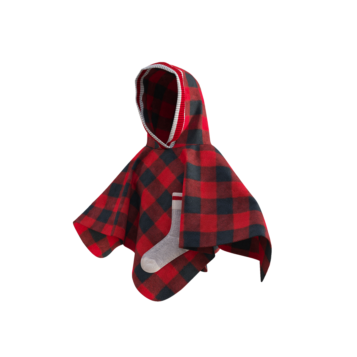 Pook Kids Pookie Poncho Red