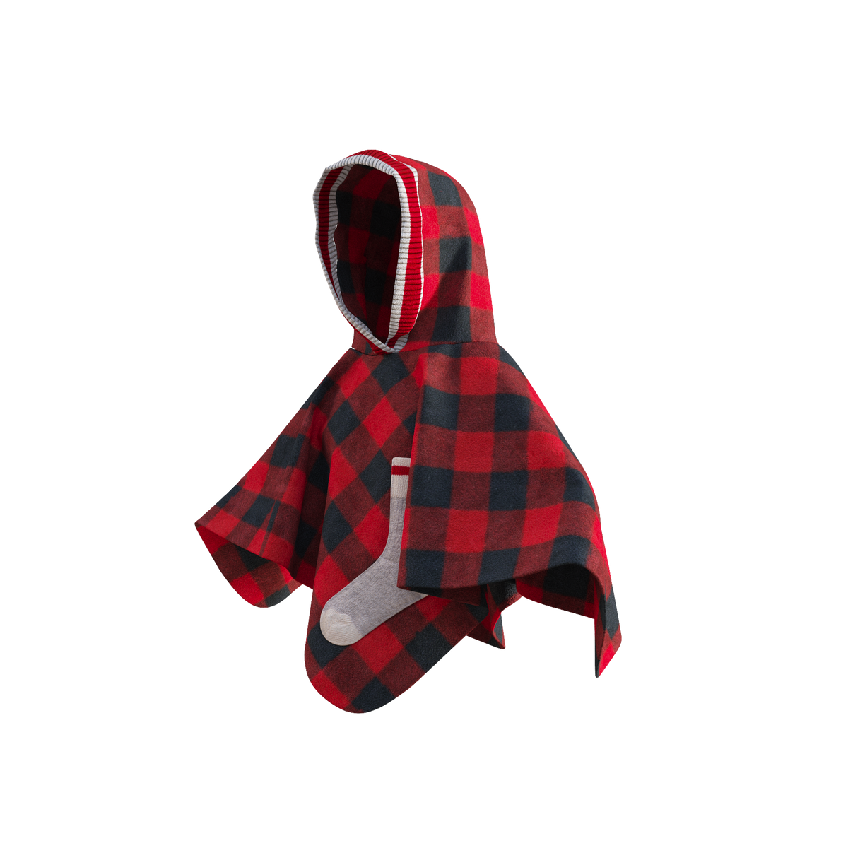 Pook Kids Pookie Poncho Red