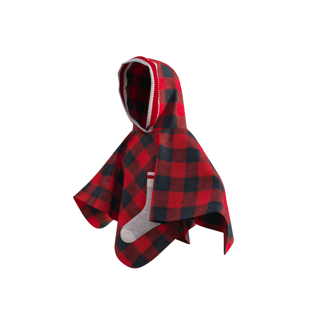 Pook Kids Pookie Poncho Red