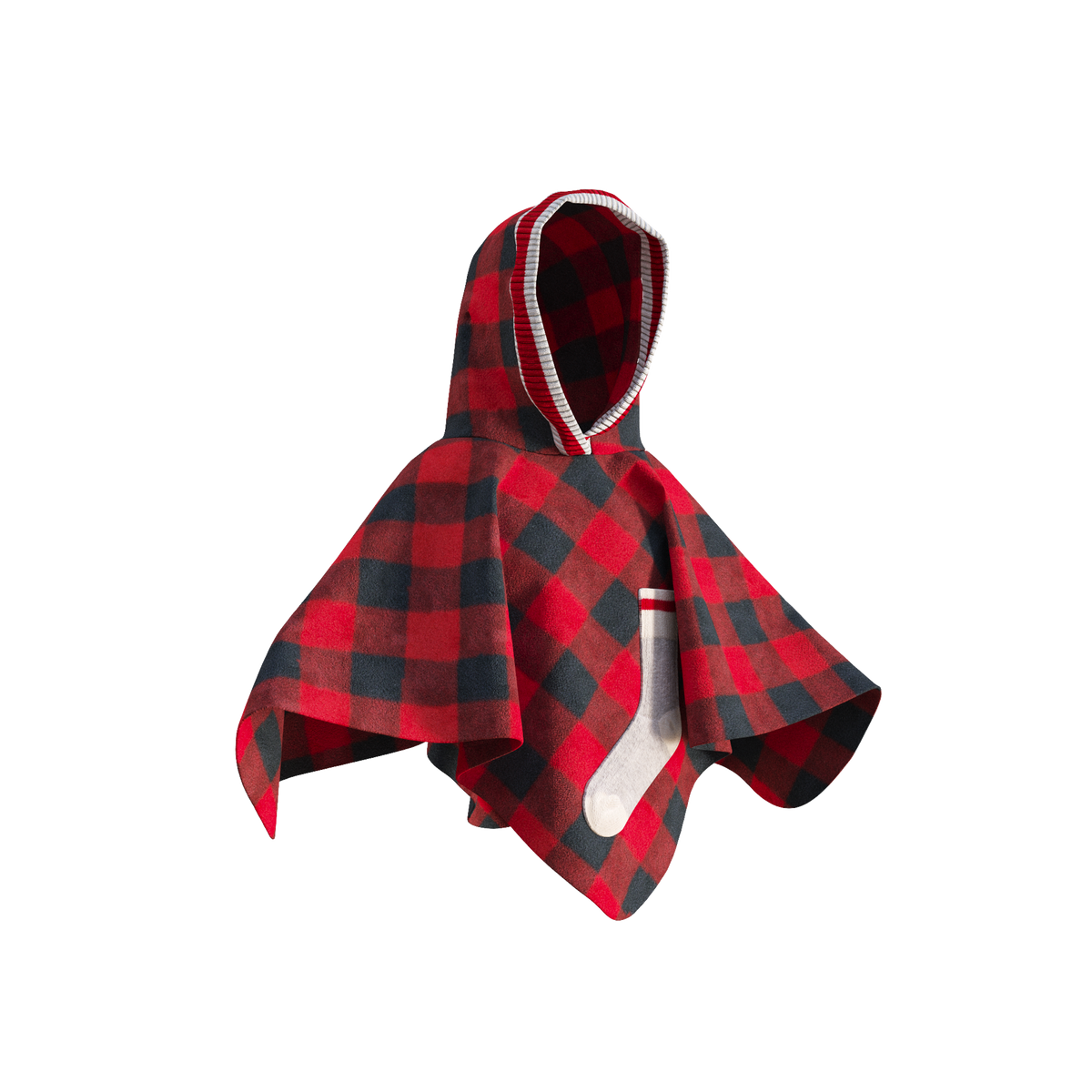 Pook Kids Pookie Poncho Red