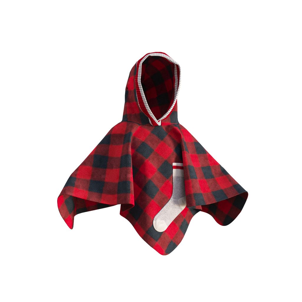 Pook Kids Pookie Poncho Red