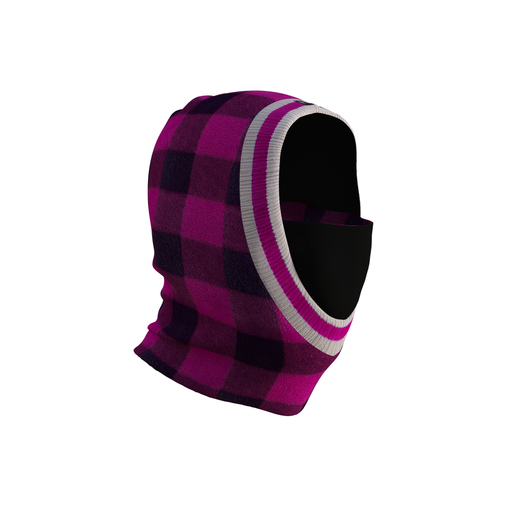 Pook Unisex Ninja Pink Plaid Balaclava