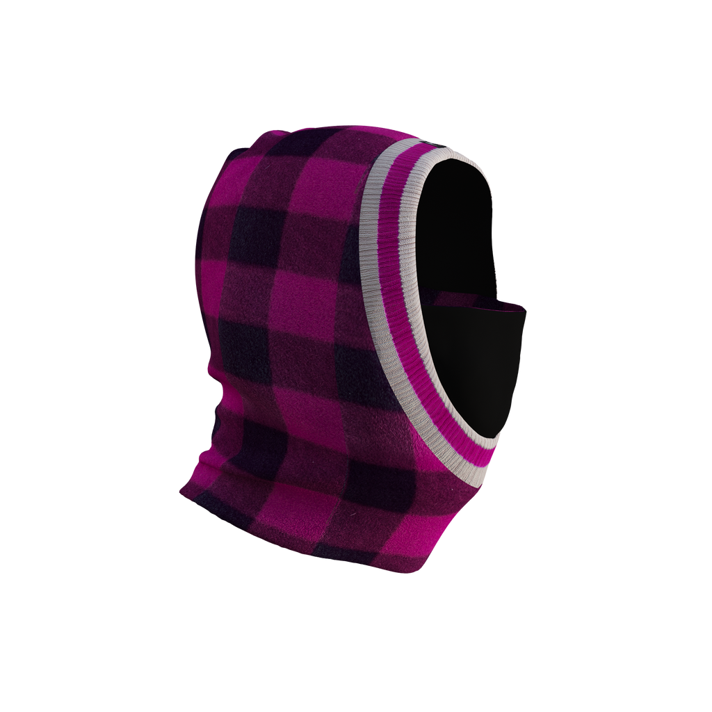 Pook Unisex Ninja Pink Plaid Balaclava