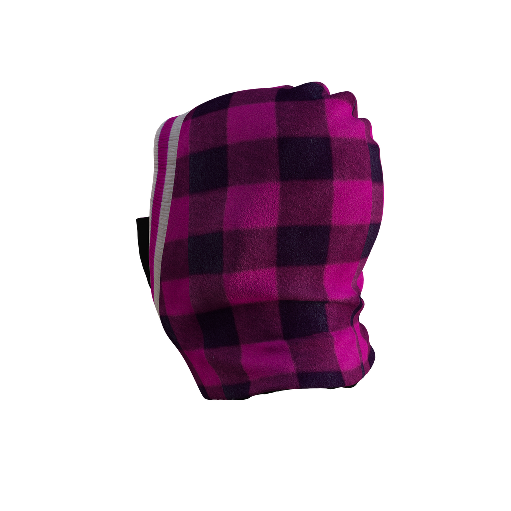Pook Unisex Ninja Pink Plaid Balaclava