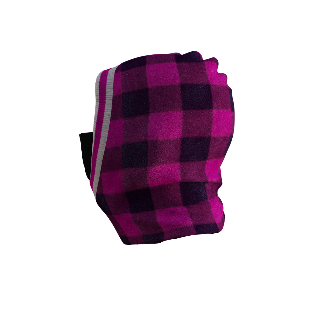 Pook Unisex Ninja Pink Plaid Balaclava