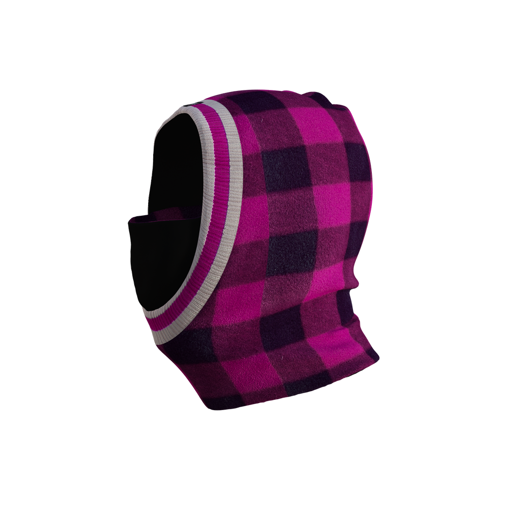 Pook Unisex Ninja Pink Plaid Balaclava