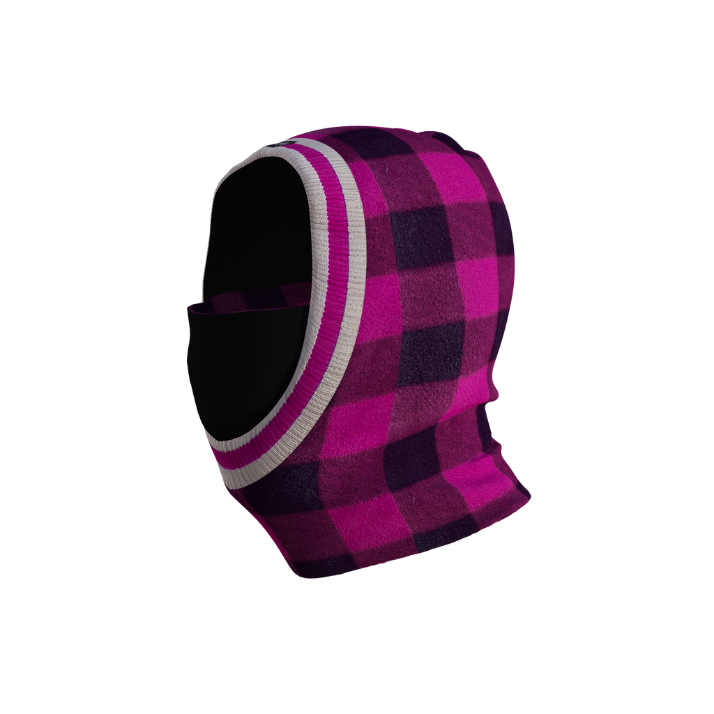 Pook Unisex Ninja Pink Plaid Balaclava