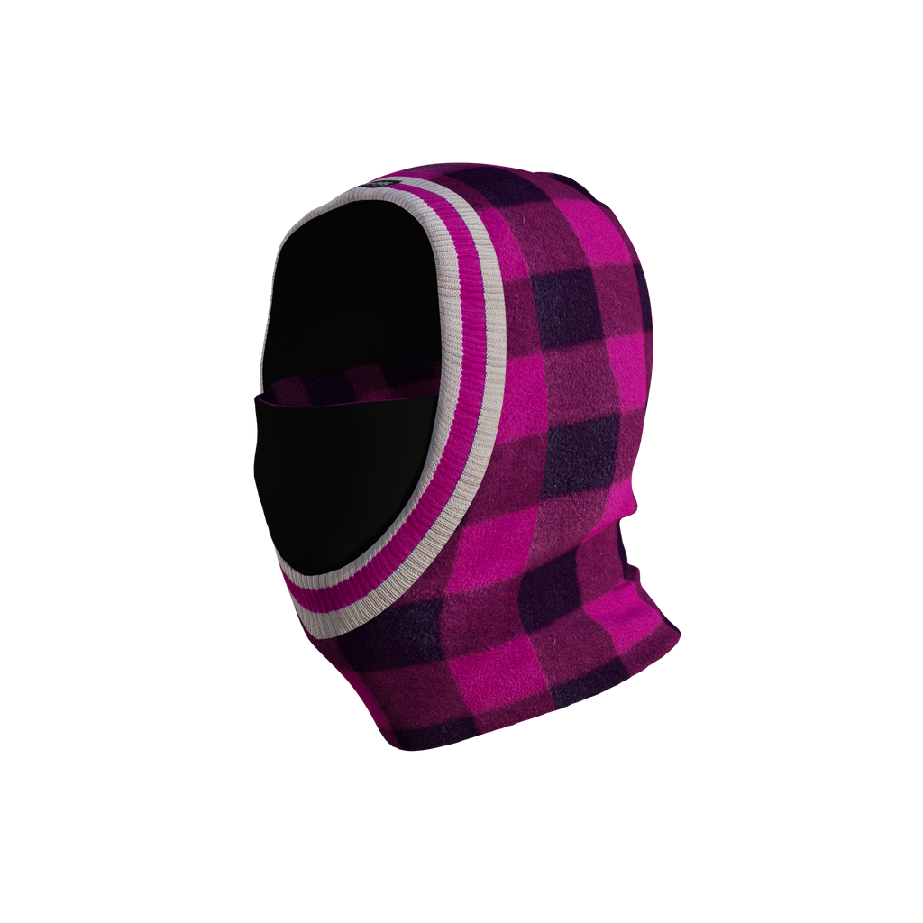 Pook Unisex Ninja Pink Plaid Balaclava