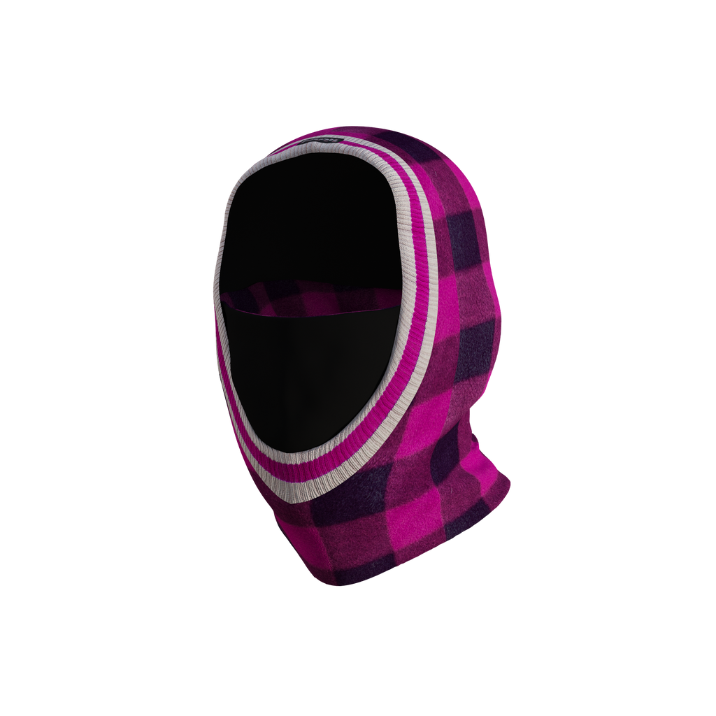 Pook Unisex Ninja Pink Plaid Balaclava