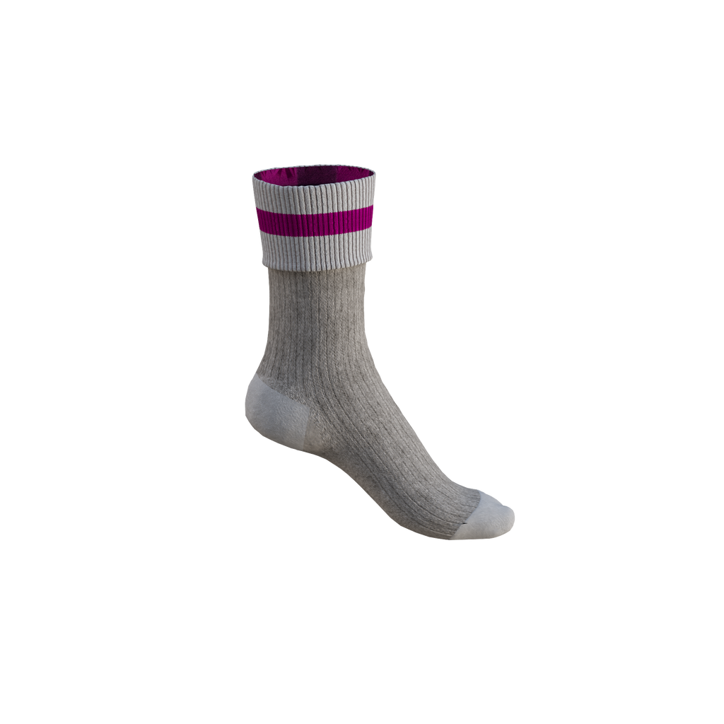 Pook Unisex Super Socks Pink Plaid