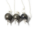 Pyrite Ball and Point Pendulum - 3 Pack