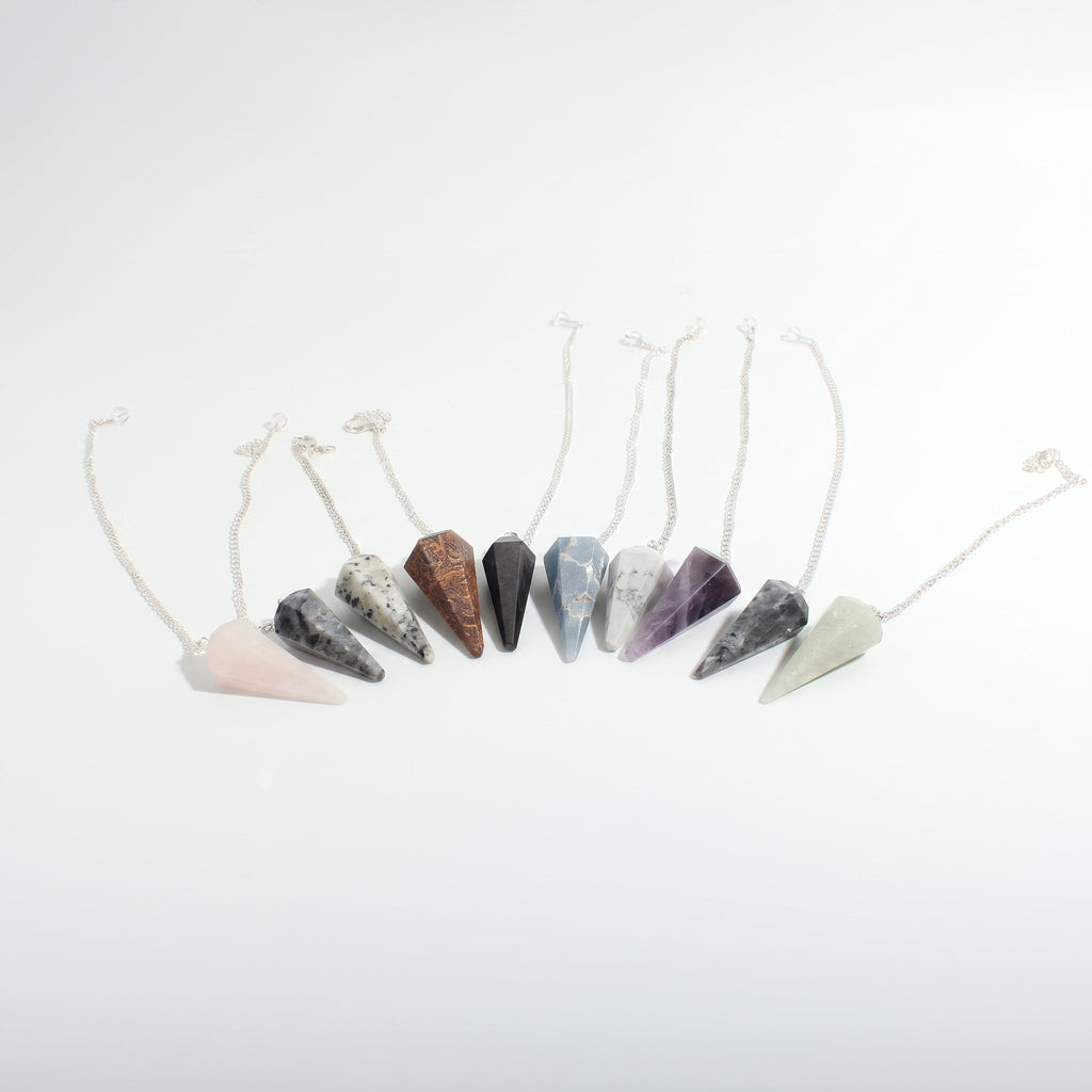 Mixed Stone Pendulums - 10 Pack