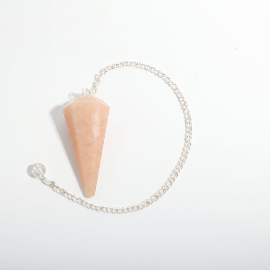 Peach Aventurine Pendulum 6 Facet & Bead - 3 Pack