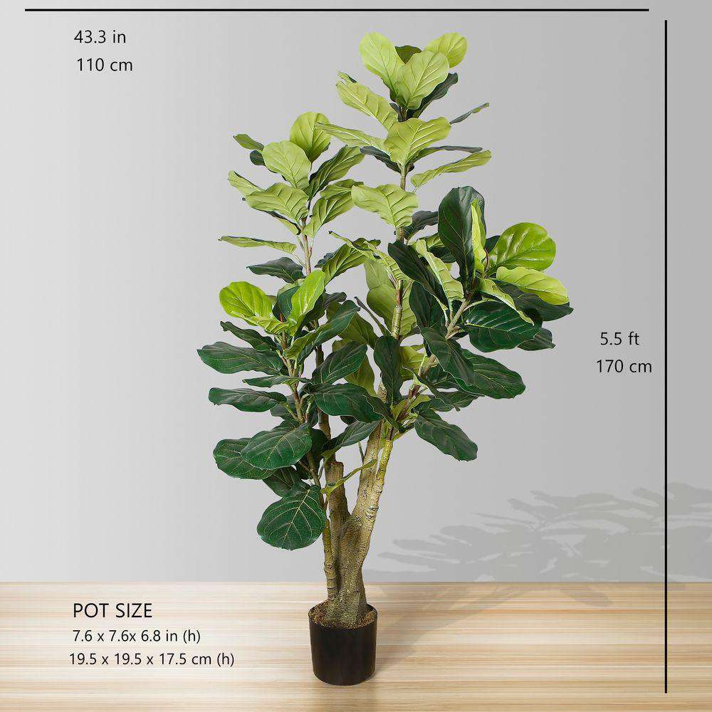 Pico Artificial Fiddle Leaf Potted Plant 5.5'