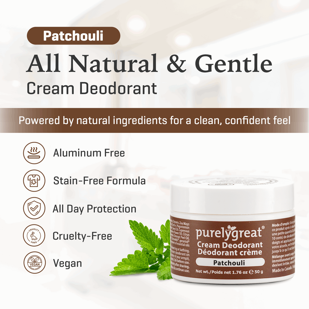 Patchouli Cream Deodorant