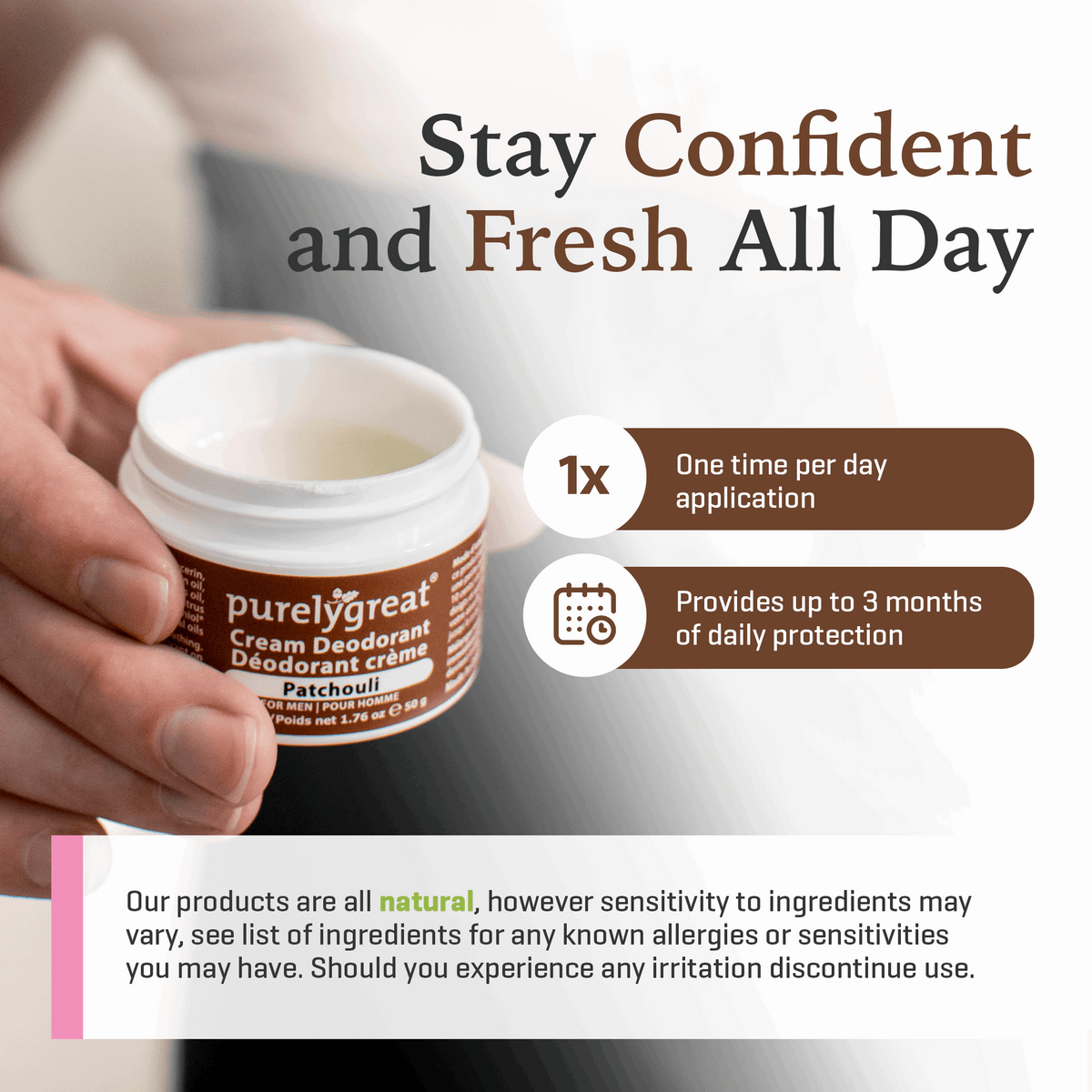 Patchouli Cream Deodorant