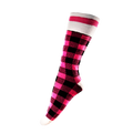 Pook Unisex Wool Socks Pink Plaid