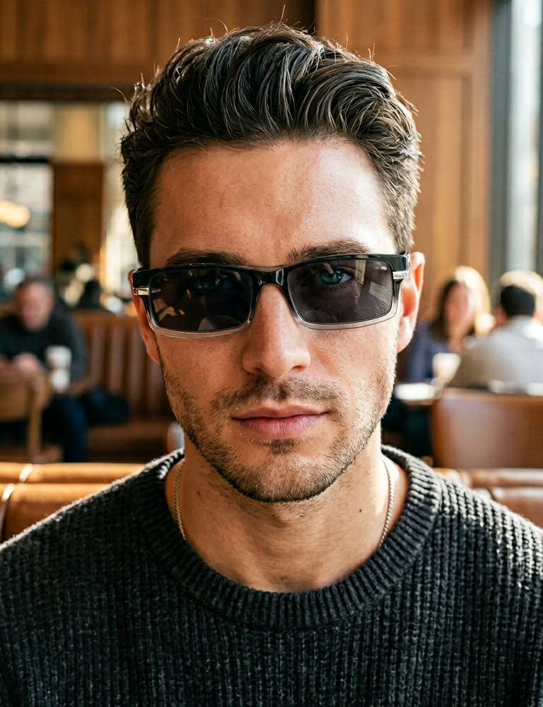 Boléro Rennic — Rechteckige Lesebrille mit UV-Schutz