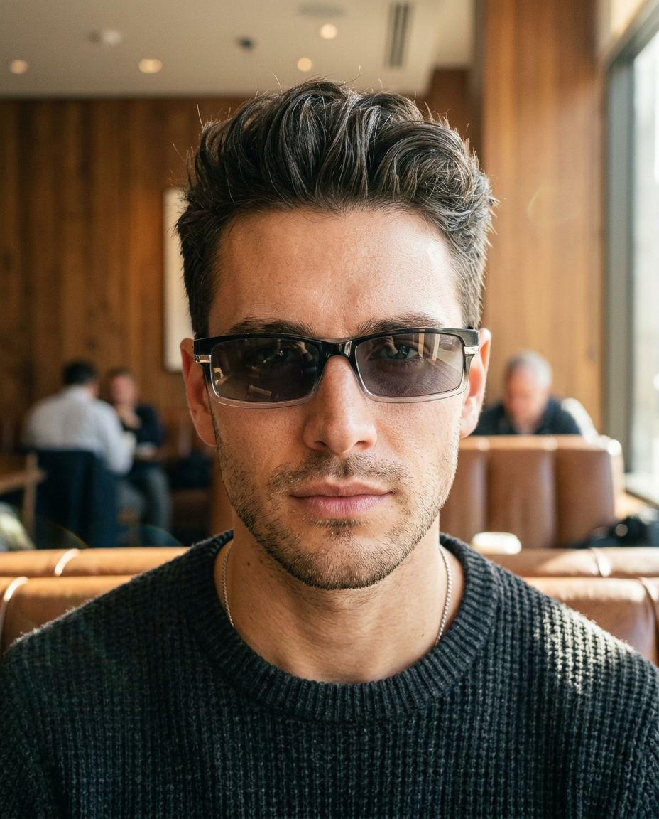 Boléro Rennic — Rechteckige Lesebrille mit UV-Schutz