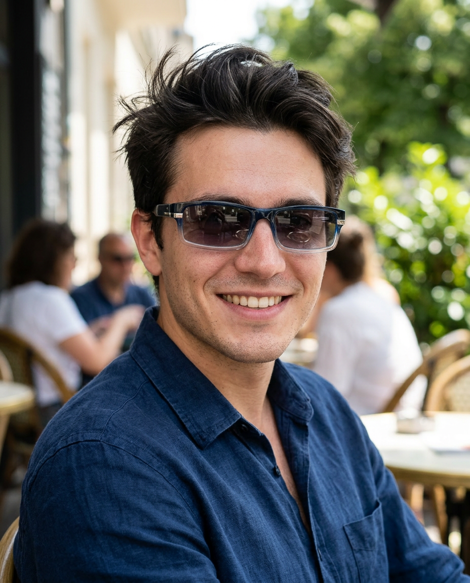 Boléro Rennic — Rechteckige Lesebrille mit UV-Schutz